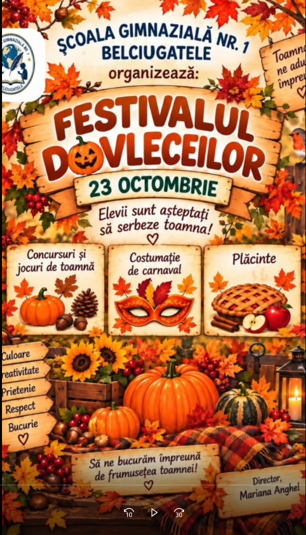 Festivalul Dovleceilor la Scoala Belciugatele in 27 octombrie 2026.jpg